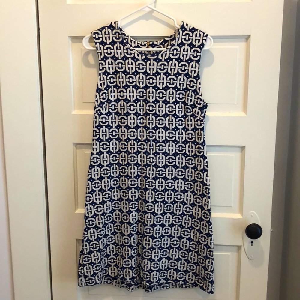 Banana Republic sleeveless stretch nautical dress